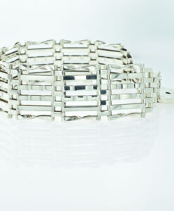 Vintage Sterling Silver Six Bar Gate Bracelet