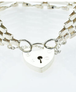 Sterling Silver Nine Bar Gate Bracelet