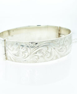 Vintage Solid Sterling Silver Bangle dated 1976