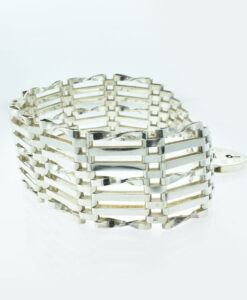 Sterling Silver Seven Bar Gate Bracelet 1979