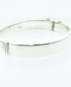 Classic Engraved Sterling Silver Bangle dated 1977