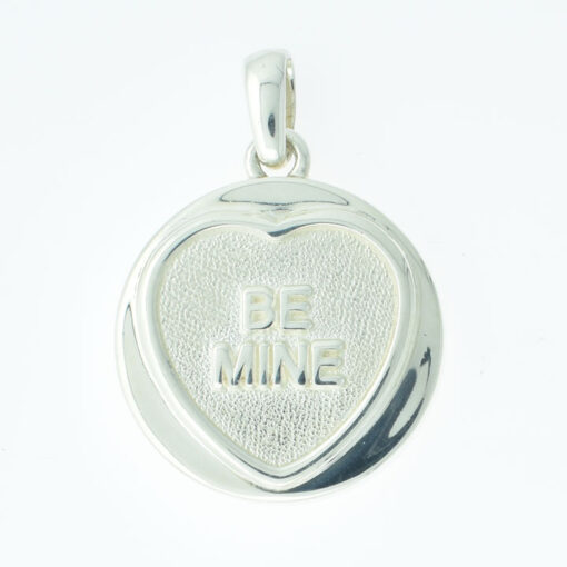 Love Hearts Sterling Silver "Be Mine" Pendant