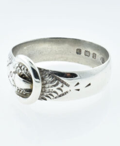 Sterling Silver Buckle Ring