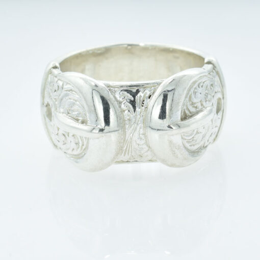 Gent's Sterling Silver Buckle Ring 18.7g
