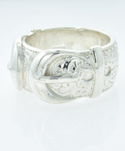 Gent's Sterling Silver Buckle Ring