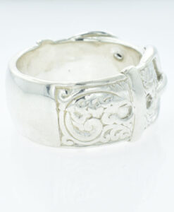 Sterling Silver Buckle Ring 18.7g