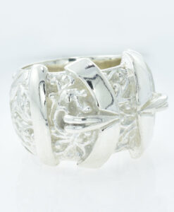 Gent's Sterling Silver Buckle Ring 42.1g
