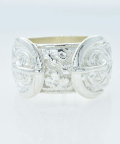 Gent's Sterling Silver Buckle Ring 13.6g