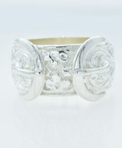 Gent's Sterling Silver Buckle Ring 13.6g
