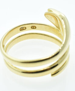 Gold Diamond Snake Ring