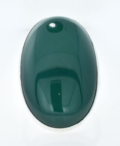 Georg Jensen Silver Ring with Green Agate #90B