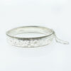Vintage Sterling Silver Daisy Bangle dated 1975