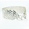 Vintage Six Bar Sterling Silver Gate Bracelet London 1975