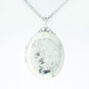 Sterling Silver Oval Locket with Chain