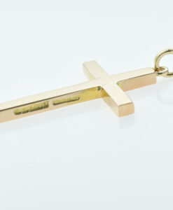 Edwardian 9ct Rose Gold Cross Dated 1905