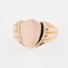 Antique Gent's 9ct Rose Gold Shield Signet Ring 1908