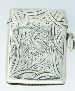 Antique Sterling Silver Vesta Case Chester 1906