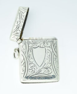 Antique Silver Vesta Case Chester 1906