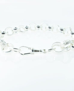 GENTS SOLID SILVER BELCHER LINK BRACELET