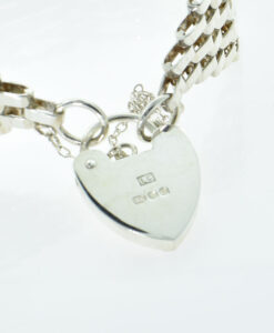 Vintage Seven Bar Sterling Silver Gate Bracelet