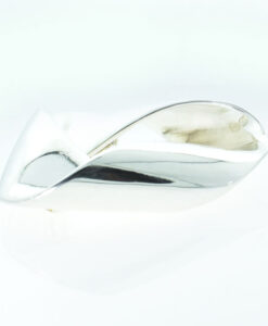 Vintage Georg Jensen Silver Folded Ribbon Brooch