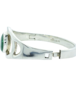 Sterling Silver Malachite Bangle