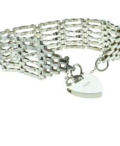 Vintage Six Bar Gate Bracelet in Sterling Silver