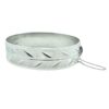 Vintage Sterling Silver Engraved Bangle Dated 1967
