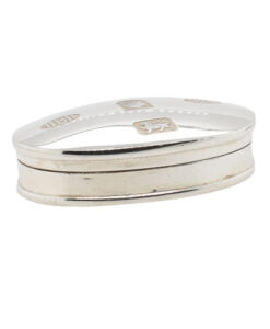 Vintage Oval Solid Sterling Silver Pill Box