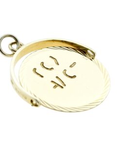 Vintage 9ct Gold I LOVE YOU Spinner Pendant