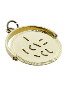 Vintage 9ct Gold I LOVE YOU Spinner Pendant