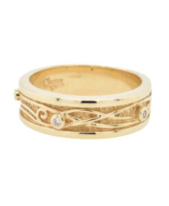 Clogau 9ct Gold Diamond Band Ring