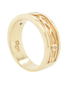 Clogau 9ct Gold Diamond Band Ring