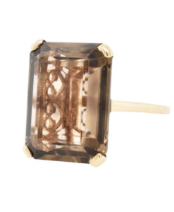 9ct Gold Smokey Quartz Cocktail Ring