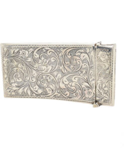 Antique Sterling Silver Curved Card Case