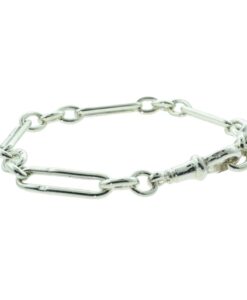 Antique Sterling Silver Albert Bracelet c1900