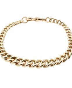 Rose Gold Graduated Albert Bracelet