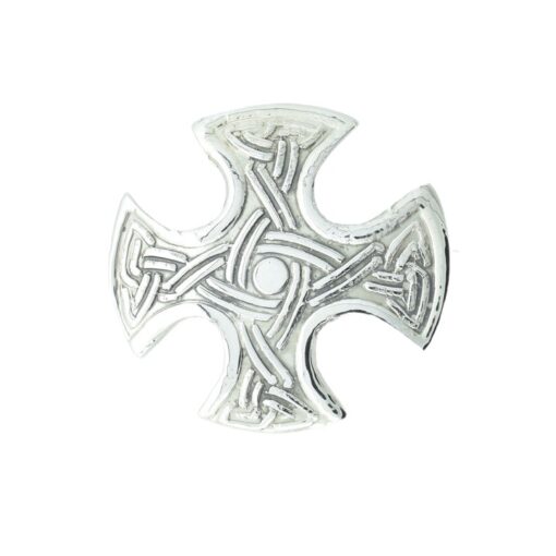 Sterling Silver Celtic Cross Brooch by Robert Allinson