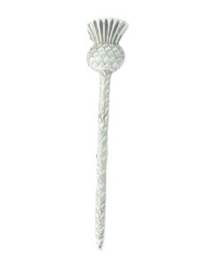 Vintage 1960 Sterling Silver Scotch Thistle Brooch or Kilt Pin