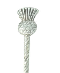 Vintage 1960 Sterling Silver Scotch Thistle Brooch or Kilt Pin