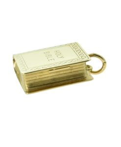 Vintage 9ct Gold Bible Charm by Georg Jensen