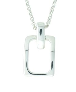 Sterling Silver Rectangular Pendant