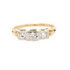 Vintage 18ct Gold & Platinum Diamond Trilogy Ring