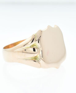 Antique Gent's 9ct Rose Gold Shield Signet