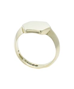 Antique 9ct Rose Gold Hexagonal Signet Ring