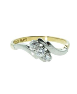 Antique 18ct Gold and Platinum Diamond Ring