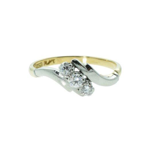 Antique 18ct Gold and Platinum Diamond Ring