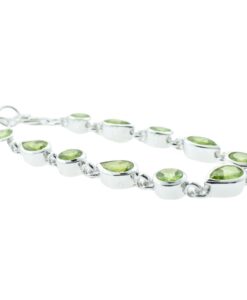 Sterling Silver Peridot Bracelet