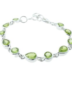 Sterling Silver Peridot Bracelet