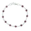 Sterling silver garnet bracelet